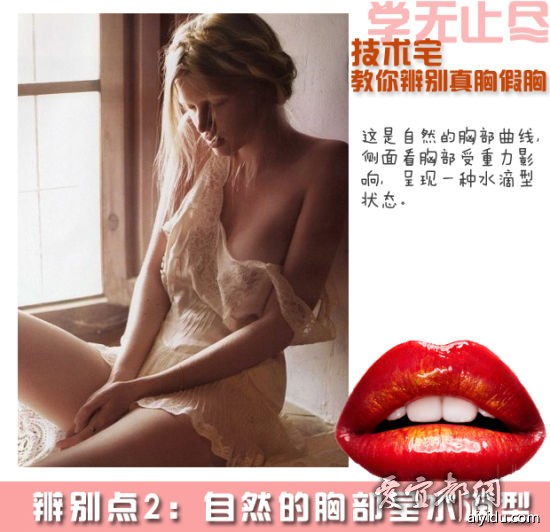 上面的图片就是自然胸部没有戴<em>胸罩</em>的形状