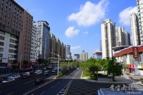 深圳創業路人行天橋上拍的圖片